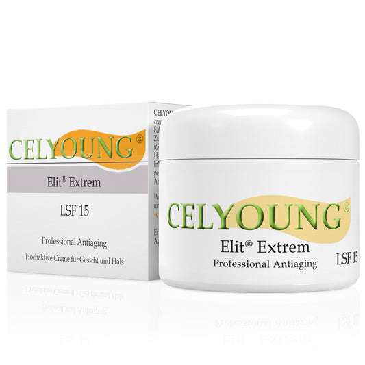 Die Celyoung Elit Extrem Creme ist eine professionelle Generation der Hauptpflege! Der Lichtschutzfaktor wendet die Belastung der Haut durch UV-Strahlung ab.